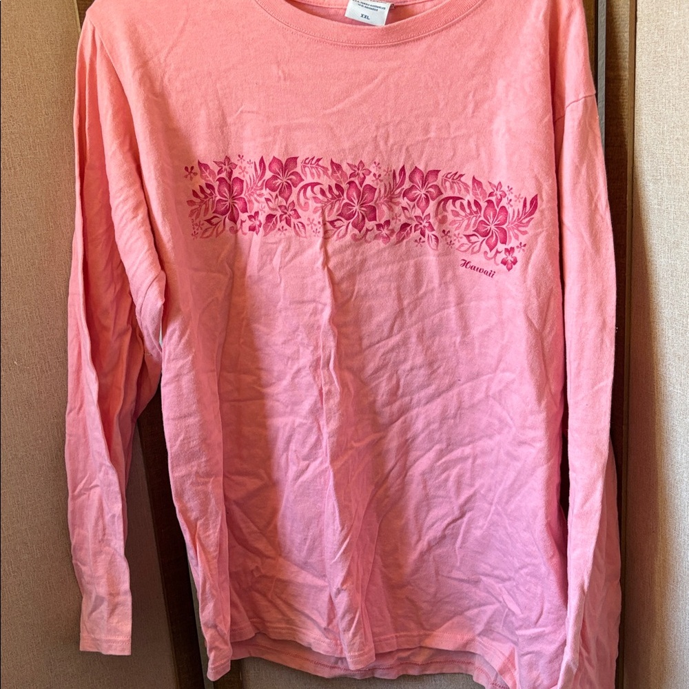 Pink krazy shirts Long Sleeve Hawaii Shirt xxl